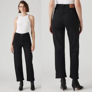 Levi’s Ribcage Straight Ankle Women’s Jeans in Black Wash size 26